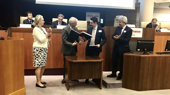 elisabeth le masson, responsable de la coordination des actions de l’attractivité de la région île-de-france, franck margain, président de paris region entreprises et patrick baruel, président en charge des relations avec le conseil régional.