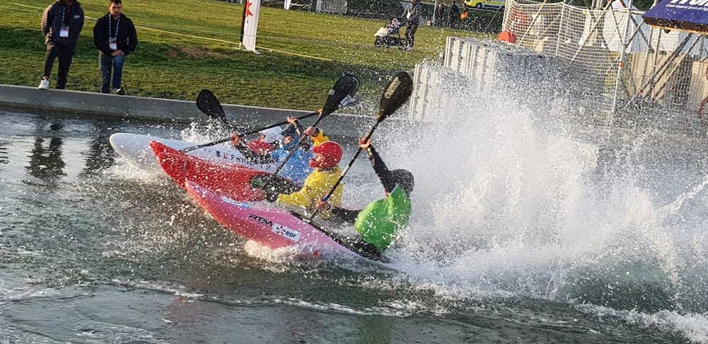 "Im Becken von Vaires-sur-Marne finden die größten Kanuwettbewerbe statt. Credits: Alle Rechte vorbehalten"