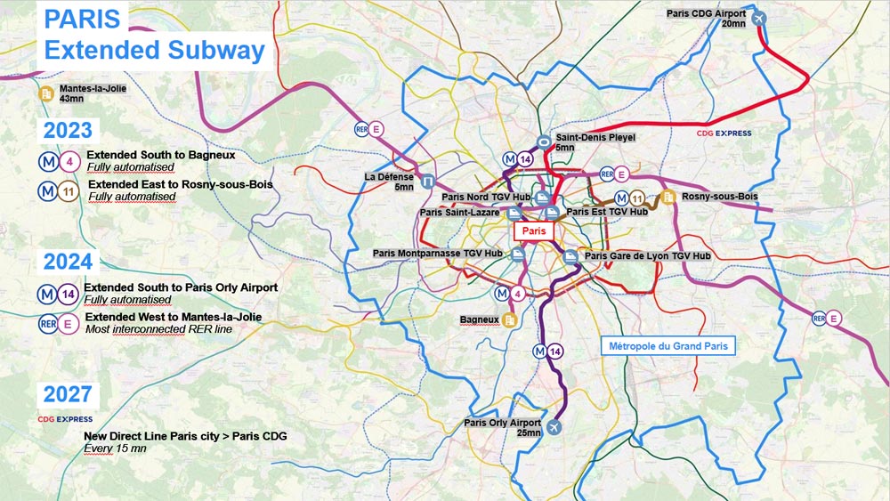 Paris Region Map